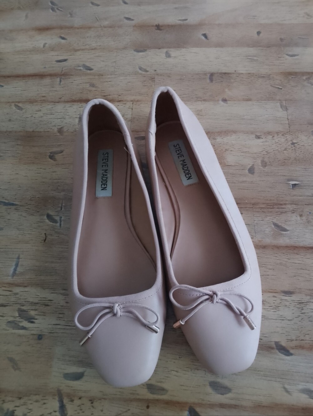 Steve Madden Women's Light Pink Ballet Flats with Bow 7M